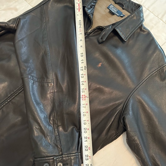 Polo Ralph Lauren Dark Leather Jacket - Picture 6 of 8